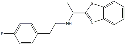 [1-(1,3-benzothiazol-2-yl)ethyl][2-(4-fluorophenyl)ethyl]amine