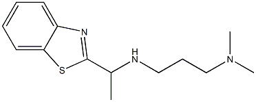 [1-(1,3-benzothiazol-2-yl)ethyl][3-(dimethylamino)propyl]amine Structure