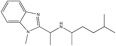 [1-(1-methyl-1H-1,3-benzodiazol-2-yl)ethyl](5-methylhexan-2-yl)amine Structure