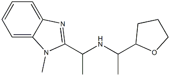 [1-(1-methyl-1H-1,3-benzodiazol-2-yl)ethyl][1-(oxolan-2-yl)ethyl]amine Struktur