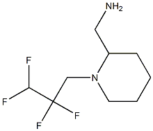 [1-(2,2,3,3-tetrafluoropropyl)piperidin-2-yl]methanamine 化学構造式