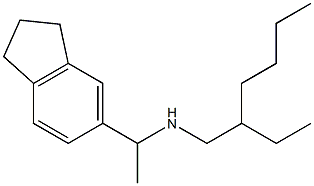 [1-(2,3-dihydro-1H-inden-5-yl)ethyl](2-ethylhexyl)amine,,结构式