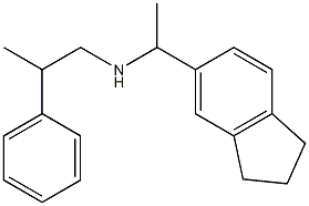 [1-(2,3-dihydro-1H-inden-5-yl)ethyl](2-phenylpropyl)amine Structure