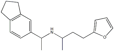 [1-(2,3-dihydro-1H-inden-5-yl)ethyl][4-(furan-2-yl)butan-2-yl]amine Structure