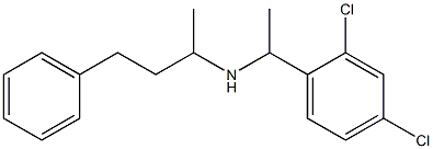 [1-(2,4-dichlorophenyl)ethyl](4-phenylbutan-2-yl)amine Structure