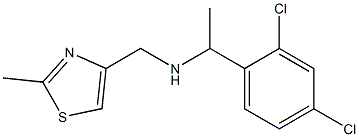 [1-(2,4-dichlorophenyl)ethyl][(2-methyl-1,3-thiazol-4-yl)methyl]amine Struktur
