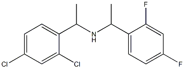 [1-(2,4-dichlorophenyl)ethyl][1-(2,4-difluorophenyl)ethyl]amine Struktur