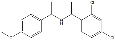 [1-(2,4-dichlorophenyl)ethyl][1-(4-methoxyphenyl)ethyl]amine 结构式