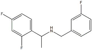 [1-(2,4-difluorophenyl)ethyl][(3-fluorophenyl)methyl]amine