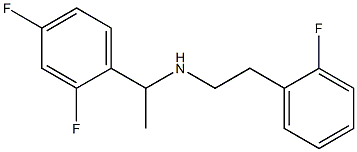 [1-(2,4-difluorophenyl)ethyl][2-(2-fluorophenyl)ethyl]amine,,结构式