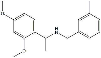 [1-(2,4-dimethoxyphenyl)ethyl][(3-methylphenyl)methyl]amine Struktur