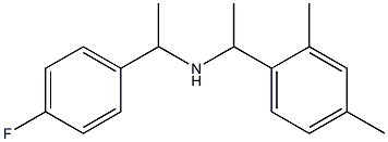 [1-(2,4-dimethylphenyl)ethyl][1-(4-fluorophenyl)ethyl]amine,,结构式