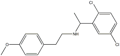 [1-(2,5-dichlorophenyl)ethyl][2-(4-methoxyphenyl)ethyl]amine,,结构式