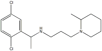 [1-(2,5-dichlorophenyl)ethyl][3-(2-methylpiperidin-1-yl)propyl]amine Structure