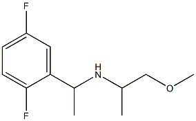 [1-(2,5-difluorophenyl)ethyl](1-methoxypropan-2-yl)amine,,结构式