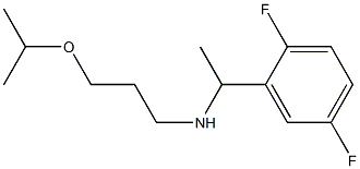 [1-(2,5-difluorophenyl)ethyl][3-(propan-2-yloxy)propyl]amine Struktur