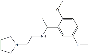 [1-(2,5-dimethoxyphenyl)ethyl][2-(pyrrolidin-1-yl)ethyl]amine Structure