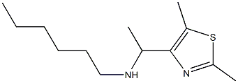 [1-(2,5-dimethyl-1,3-thiazol-4-yl)ethyl](hexyl)amine,,结构式