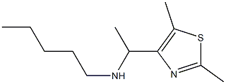 [1-(2,5-dimethyl-1,3-thiazol-4-yl)ethyl](pentyl)amine 化学構造式