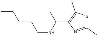 [1-(2,5-dimethyl-1,3-thiazol-4-yl)ethyl](pentyl)amine 结构式