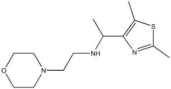 [1-(2,5-dimethyl-1,3-thiazol-4-yl)ethyl][2-(morpholin-4-yl)ethyl]amine 化学構造式