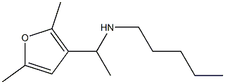 [1-(2,5-dimethylfuran-3-yl)ethyl](pentyl)amine 化学構造式