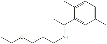 [1-(2,5-dimethylphenyl)ethyl](3-ethoxypropyl)amine 化学構造式