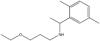 [1-(2,5-dimethylphenyl)ethyl](3-ethoxypropyl)amine Structure