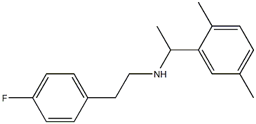 [1-(2,5-dimethylphenyl)ethyl][2-(4-fluorophenyl)ethyl]amine Structure