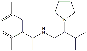 [1-(2,5-dimethylphenyl)ethyl][3-methyl-2-(pyrrolidin-1-yl)butyl]amine