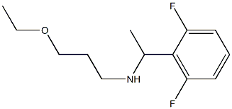 [1-(2,6-difluorophenyl)ethyl](3-ethoxypropyl)amine 结构式