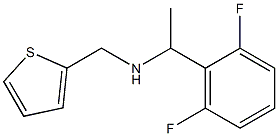 [1-(2,6-difluorophenyl)ethyl](thiophen-2-ylmethyl)amine,,结构式