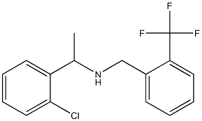 [1-(2-chlorophenyl)ethyl]({[2-(trifluoromethyl)phenyl]methyl})amine