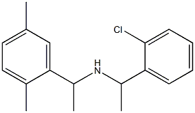 [1-(2-chlorophenyl)ethyl][1-(2,5-dimethylphenyl)ethyl]amine Structure