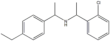 [1-(2-chlorophenyl)ethyl][1-(4-ethylphenyl)ethyl]amine Struktur