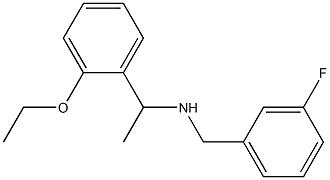 [1-(2-ethoxyphenyl)ethyl][(3-fluorophenyl)methyl]amine|