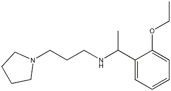 [1-(2-ethoxyphenyl)ethyl][3-(pyrrolidin-1-yl)propyl]amine Structure