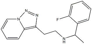 [1-(2-fluorophenyl)ethyl](2-{[1,2,4]triazolo[3,4-a]pyridin-3-yl}ethyl)amine Structure