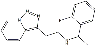 [1-(2-fluorophenyl)ethyl](2-{[1,2,4]triazolo[3,4-a]pyridin-3-yl}ethyl)amine 结构式