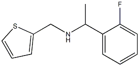 [1-(2-fluorophenyl)ethyl](thiophen-2-ylmethyl)amine Structure