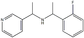 [1-(2-fluorophenyl)ethyl][1-(pyridin-3-yl)ethyl]amine Structure