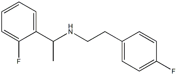 [1-(2-fluorophenyl)ethyl][2-(4-fluorophenyl)ethyl]amine Struktur