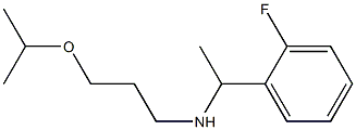  [1-(2-fluorophenyl)ethyl][3-(propan-2-yloxy)propyl]amine