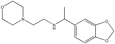 [1-(2H-1,3-benzodioxol-5-yl)ethyl][2-(morpholin-4-yl)ethyl]amine Structure