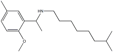 [1-(2-methoxy-5-methylphenyl)ethyl](7-methyloctyl)amine,,结构式