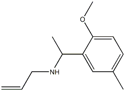 [1-(2-methoxy-5-methylphenyl)ethyl](prop-2-en-1-yl)amine 化学構造式