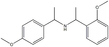 [1-(2-methoxyphenyl)ethyl][1-(4-methoxyphenyl)ethyl]amine 化学構造式