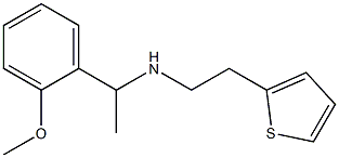 [1-(2-methoxyphenyl)ethyl][2-(thiophen-2-yl)ethyl]amine 结构式