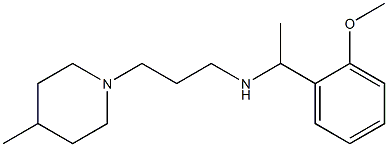 [1-(2-methoxyphenyl)ethyl][3-(4-methylpiperidin-1-yl)propyl]amine|
