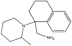 [1-(2-methylpiperidin-1-yl)-1,2,3,4-tetrahydronaphthalen-1-yl]methanamine,,结构式
